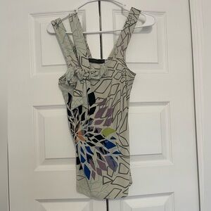 The Limited Multicolor Geometric Sleeveless Top